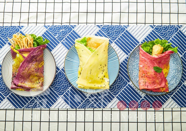 彩色煎饼果子